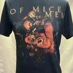 Vintage Of Mice & Men Double Sided Graphic Tee Shirt No Tags see measurements